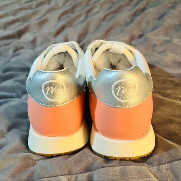 MATISSE Colorblock Suede Farrah Lace Up Low Top Trainers Sneakers White 9M - Picture 7 of 11